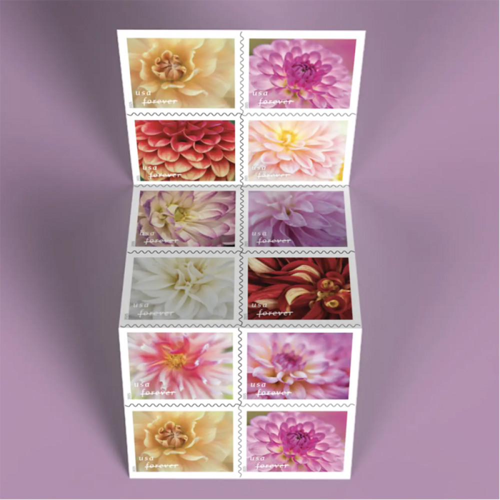 2025 Dahlias Stamps Book of 20