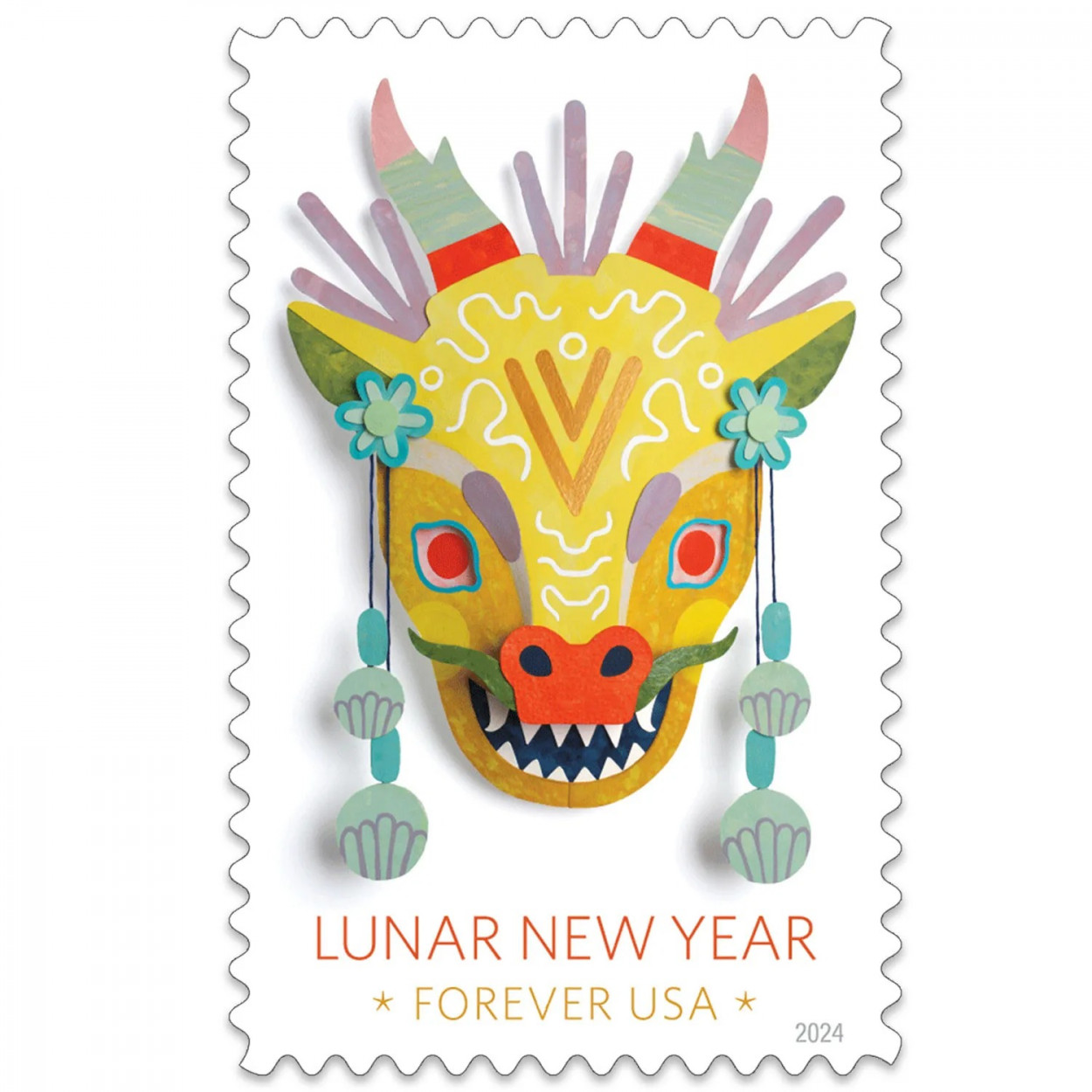 2024 Lunar New Year Stamps - the Year of the Dragon