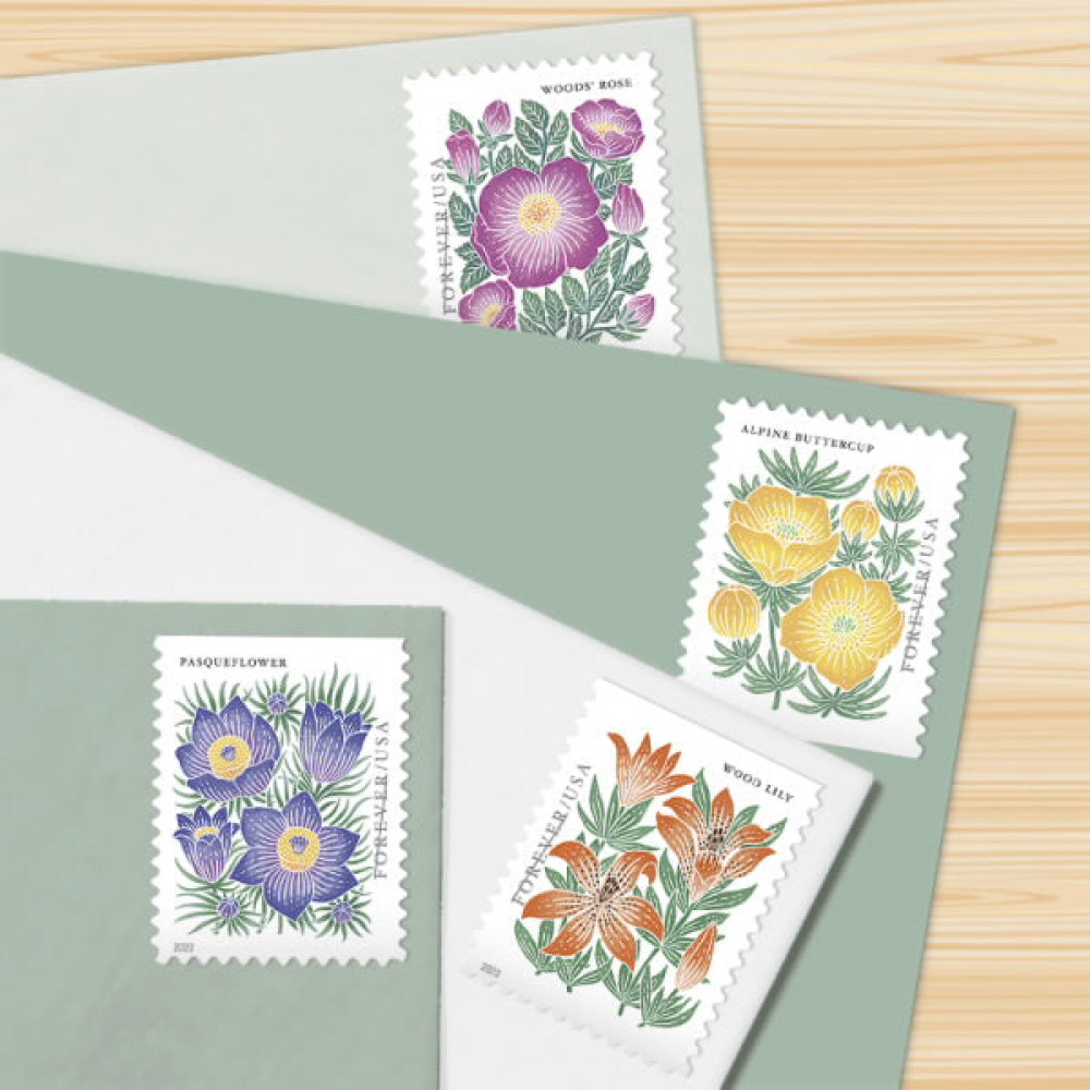 (2022) USPS Mountain Flora First-Class Forever Stamps